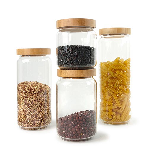 borosilicate glass storage container jar