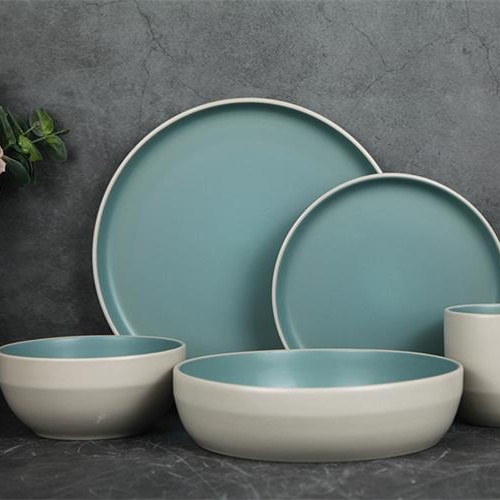 2 tone glaze dinnerware