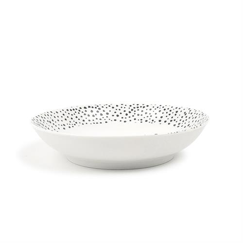 dotted decal salad bowl