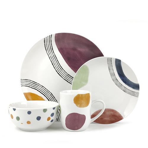 porcelain watercolor dinner sets