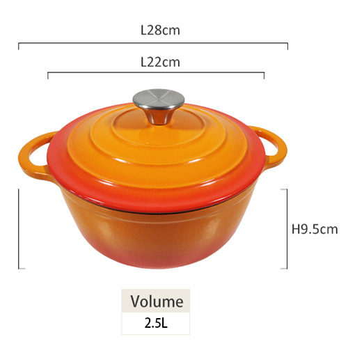 cast iron enamel casserole