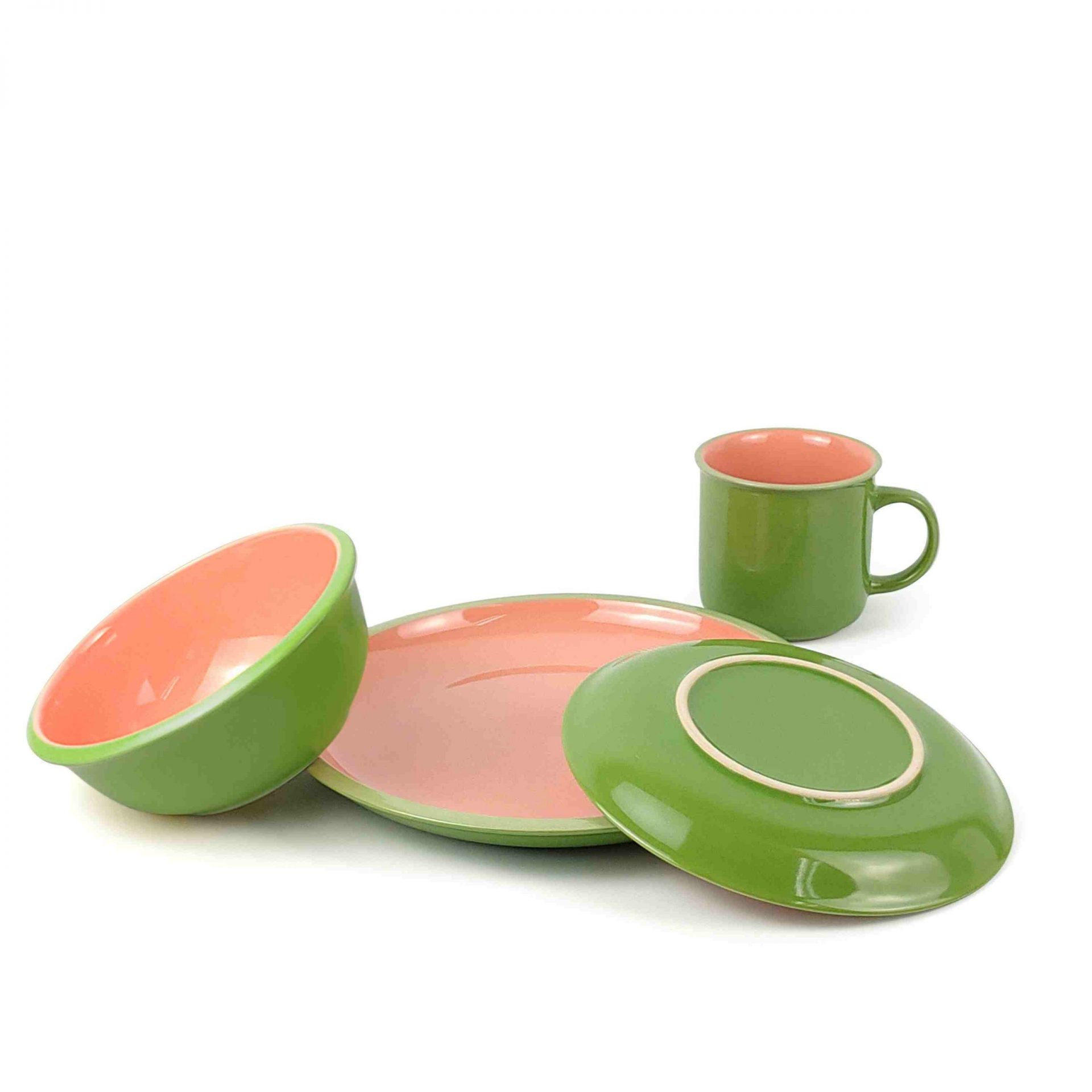 ceramic colorful dinnerware