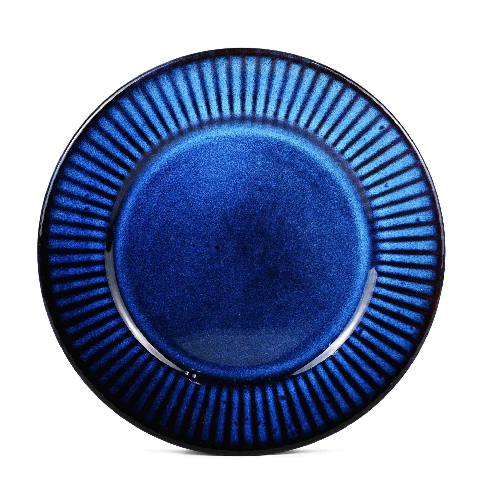 reactive glazed dinner plate