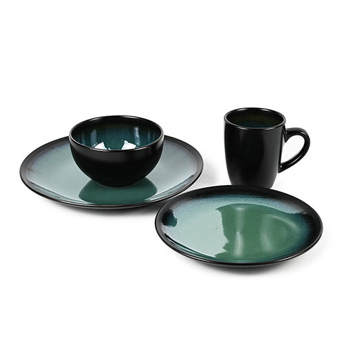 green reactive dinner set wholesale