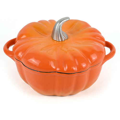 enameled cast iron round casserole