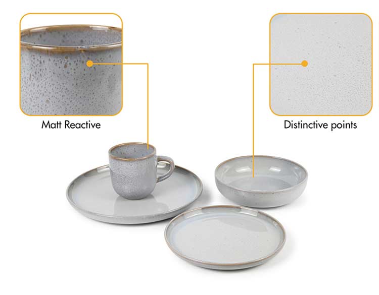 grey reactive dinner set