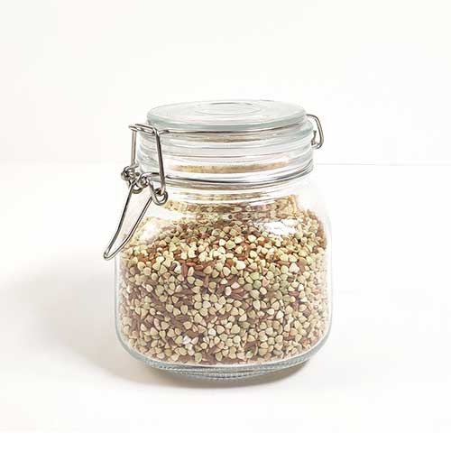 glass mason jar with lid