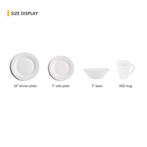 white porcelain tableware set for sale