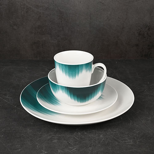 ombre color porcelain dinner set